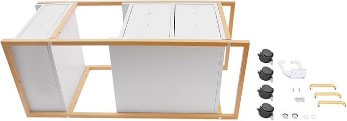 Beauty Salon Tool Organizer, Salon Trolley with Lockable Wheels Barber Cart, Make-Up Organizer Beauty Equipment Storage Trolley with Hair Dryer Rack for Spa, Barber Store, Beauty Salon (Gold, White)