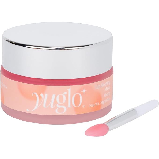 Moisture & Collagen Booster Lip Sleeping Mask - Treatment to Restore, Hydrate & Plump Dry Chapped Lips - Peach