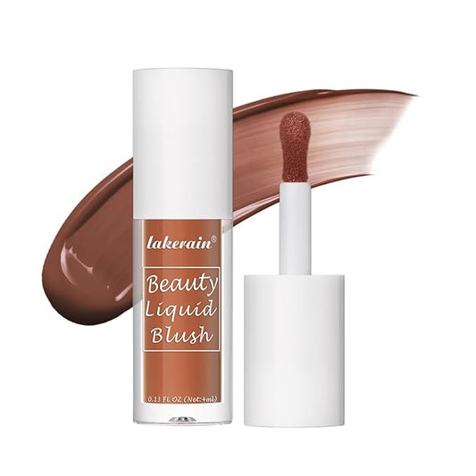 Liquid Blush for Cheeks Makeup Face Blush, Weightless Cream Formula, Smudge Proof Long-Wearing Pigmented Blush, Natural Look Makeup Face Blushes, Shimmer Finish, Dainty - 02# Bronze blast