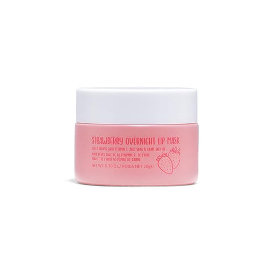 W7 Super Sweet Dreams Strawberry Lip Mask - Vitamin E, Aloe Vera and Grape Seed Oil - For Hydrated, Full Looking & Irresistible Lips - 0.67 Fl Oz