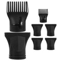 7pcs Hair Dryer Nozzle Attachment Plastic Narrow Concentrator Comb Styling Nozzles Fit for Salon and Home Use Versatile Hair Drying Accessories for Multiple Hairstyles