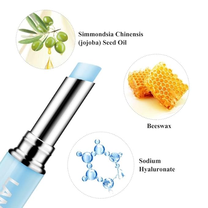 LANBENA Hyaluronic Acid Lip Balm Moisturizing Lips Long-Lasting Protection Nourishing Lip Care (1.8g / 0.06 fl oz)