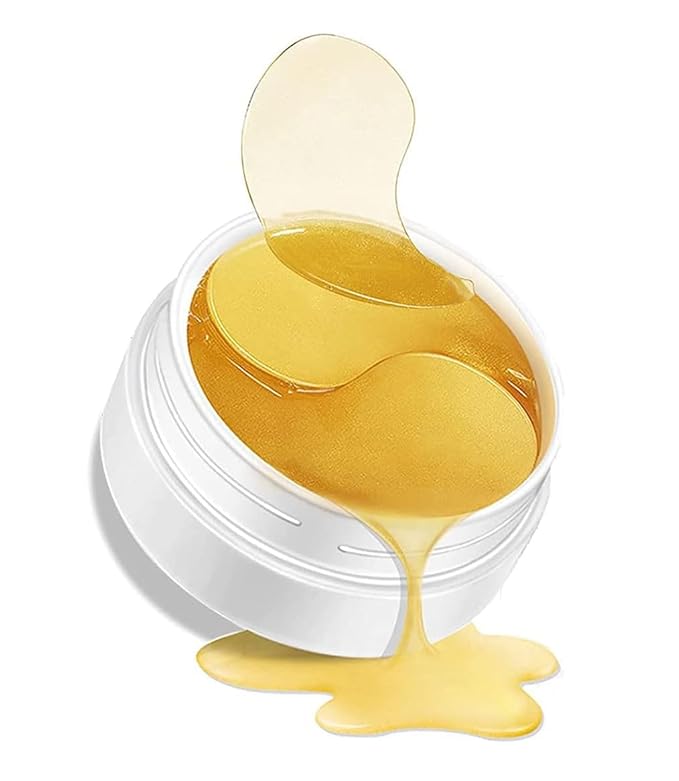 Under Eye Patches, 24K Gold Eye Masks, Eye Patches for Dark Circles and Puffiness, Reduce Under Eye Bags and Smooth Wrinkles, Eye Pads With Collagen(30 Pairs).