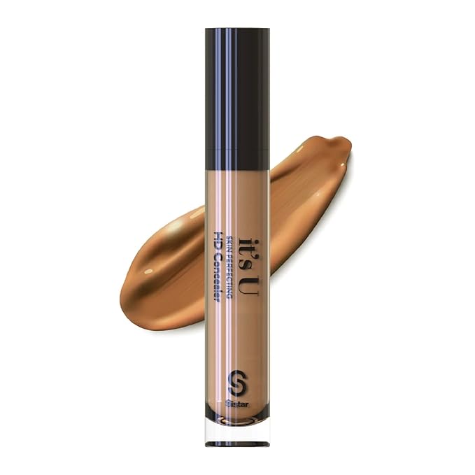 Sistar it's U Skin Perfecting HD Concealer Full Coverage Lightweight Long Lasting Correcting Liquid Contour Cover Masker Makeup 5 ml / 0.17 fl. oz (Bronze)