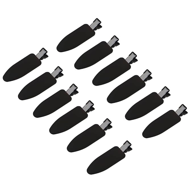 minihope Flat Hair Clips Makeup Hair Clips for Bangs 24 Cont (light colors & Black)…