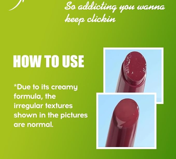 3 Colors Fat Lip Oil Click Slick, Moisturizing and Long-lasting Lip Balm, Non-stick and High Pigment Lip Glow Oil, Lightweight Lip Plumper with Coconut Oil (Set: C)