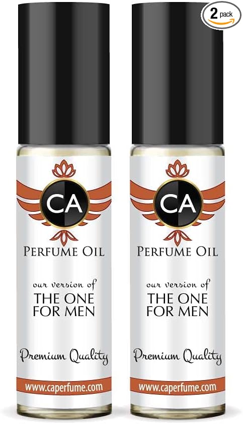 CA Perfume Impression of The One For Men Fragrance Body Oil Roll-On 0.3 Fl Oz-X2