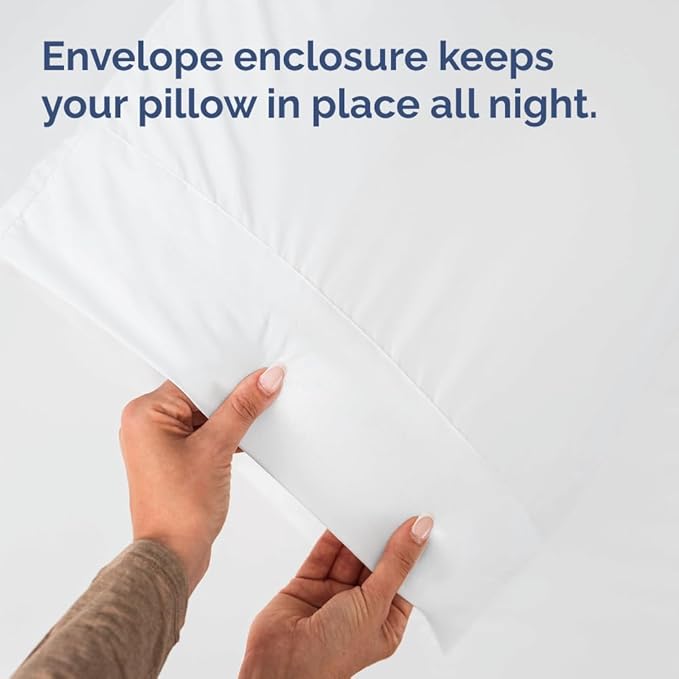 Standard Pillow Cases - 4 Pack - Super Soft Pillowcase Covers - Envelope Enclosure - Hotel Quality Pillow Protectors - Wrinkle Free, Shrink and Stain Resistant - Machine Washable - 20" x 26" (White)