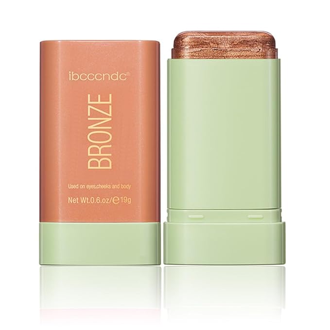 Multi-Use Makeup Blush Stick, Beauty Tinted Solid Blush Stick,Facial Contouring Highlight & Brighten Face Stick, Waterproof Moisturizer Stick, Suitable for All Skin (3#Rich Glow)