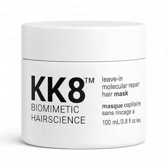 KK8 Biomimetic Hairscience Leave-In Molecular Hair Mask, Professional Repair Treatment for Damaged & Color-Treated Hair, 3.8 fl oz
