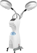 Hair Steamer Professional Hair Salon Steamer,Hair Steamer with Temperature and Time Adjustment (700W White)