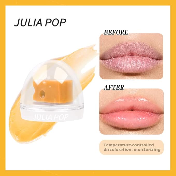 AKARY Triangle Cheese Tinted Lip Balm, Natural Moisturizing Lip Care All-day Moisture, Daily Lip Balm for Dry Cracked Skin, Soothing, & Refreshing, Hydration Treatment & Lip Care