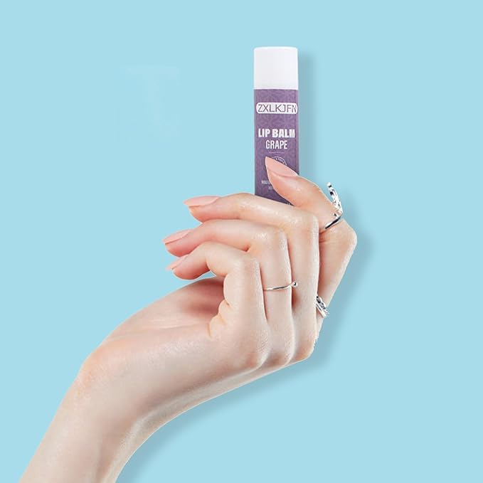 Organic Lip Balm Set - 3 Flavors - 100% Natural Moisturizer for Cracked & Dry Lips Smooth and Supple Lips - Non-GMO