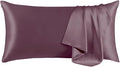 THXSILK Mulberry Silk Pillowcase for Hair and Skin with Hidden Zipper, Ultra-Soft Pure Mulberry Silk, Natural Silk Pillowcase Pillow Cover (20inch x 40inch, California King Size, Purple, 1pc)