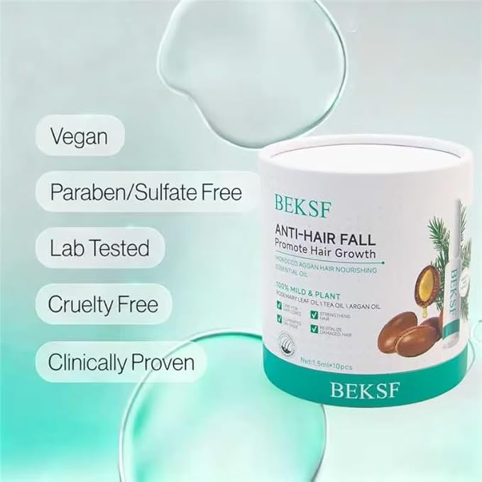 Rosemary Hair Oil, a lightweight rosemary essential oil spray, suitable for all scalps and hair, free of parabens and sulfate surfactants, 15ml. (3, 10.5ml)