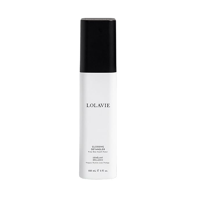 LolaVie Glossing Detangler - 5 oz - Delivers 15x Softer, Smoother Hair & 99% Reduction in Flyaways - 450-Degree Heat Protectant - Color Safe - All Hair Types