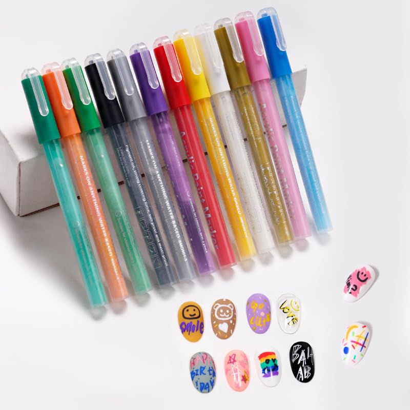 Nail Polish Pen, 1 PCS Nail Art Pen, Nail Pencil, DIY Drawing Painting Pen, for Nails DIY (Yellow)