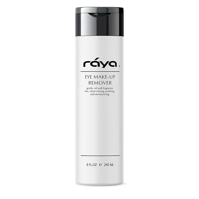 Raya Eye Make-Up Remover 8 oz (105) | Oil-Free, Make-Up Removing Cleansing Fluid | Gently Removes Non-Water-Proof Mascara | Great For Sensitive Skin
