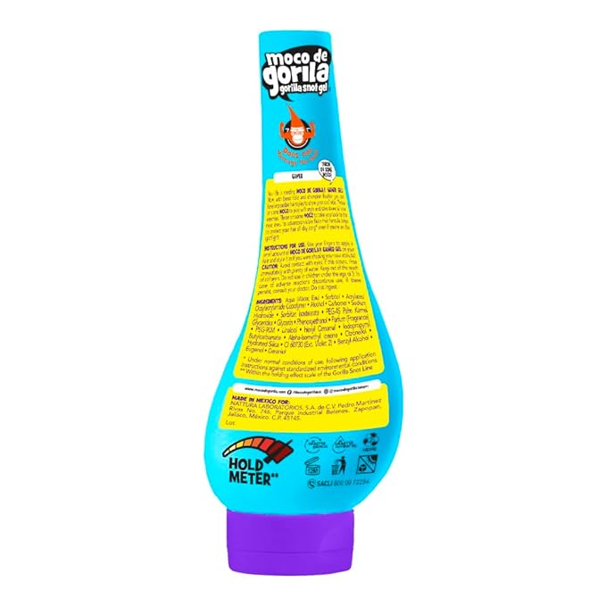 Moco de Gorila Gamer, Hair Styling Gel, Long-Lasting Hold, Reactivatable with Water, 3-Pack of 11.92 Oz Each, 3 Squeezable Bottles.