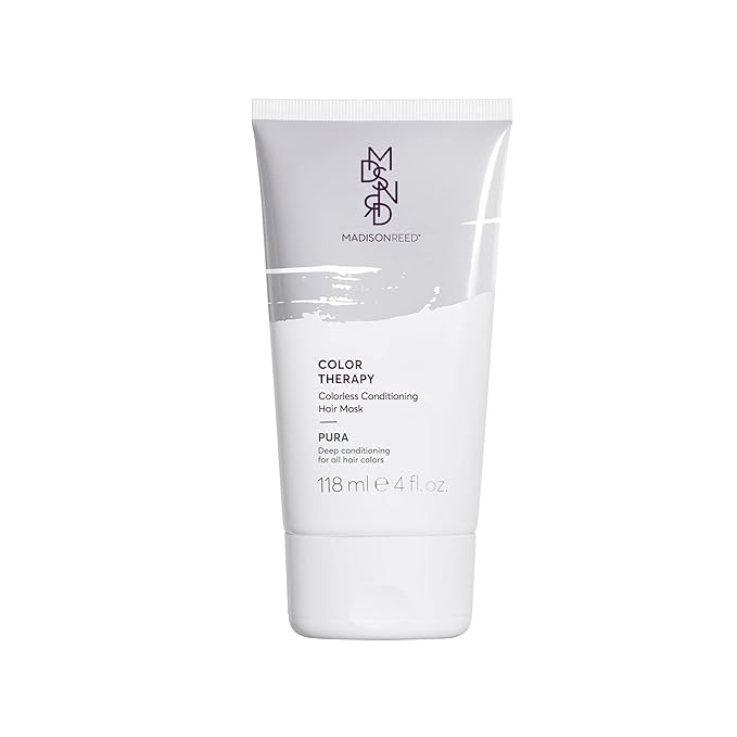 Madison Reed Color Therapy, Pura, Deep Conditioning Hair Mask & Restorative Treatment, Adds Intense Hydration, Keratin & Argan Oil, 4 Fl Oz (118 mL)