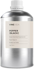 VINEVIDA Black Pepper Essential Oil - Gallon - 128 Fl Oz (3948.87 ml) - Undiluted - Natural - Cleansing - DIY Scents - Topical & Diffuser Use