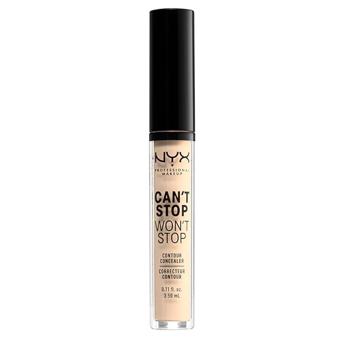 NYX PROFESSIONAL MAKEUP Can't Stop Won't Stop Contour Concealer, 24h Full Coverage Matte Finish - Pale