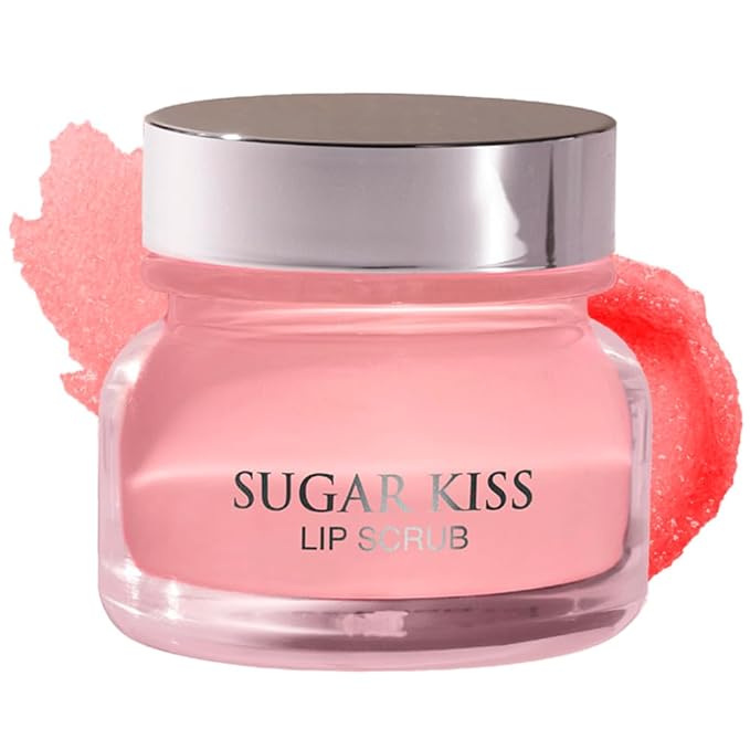 Infinitek Paris Sugar Kiss Watermelon Flavored Lip Scrub 2.4 oz / 68 g - Hydrating Lip Balm, Scrubber Exfoliator, Lip Mask, Lip Repair Treatment & Lightening Exfoliator for Dark Lips