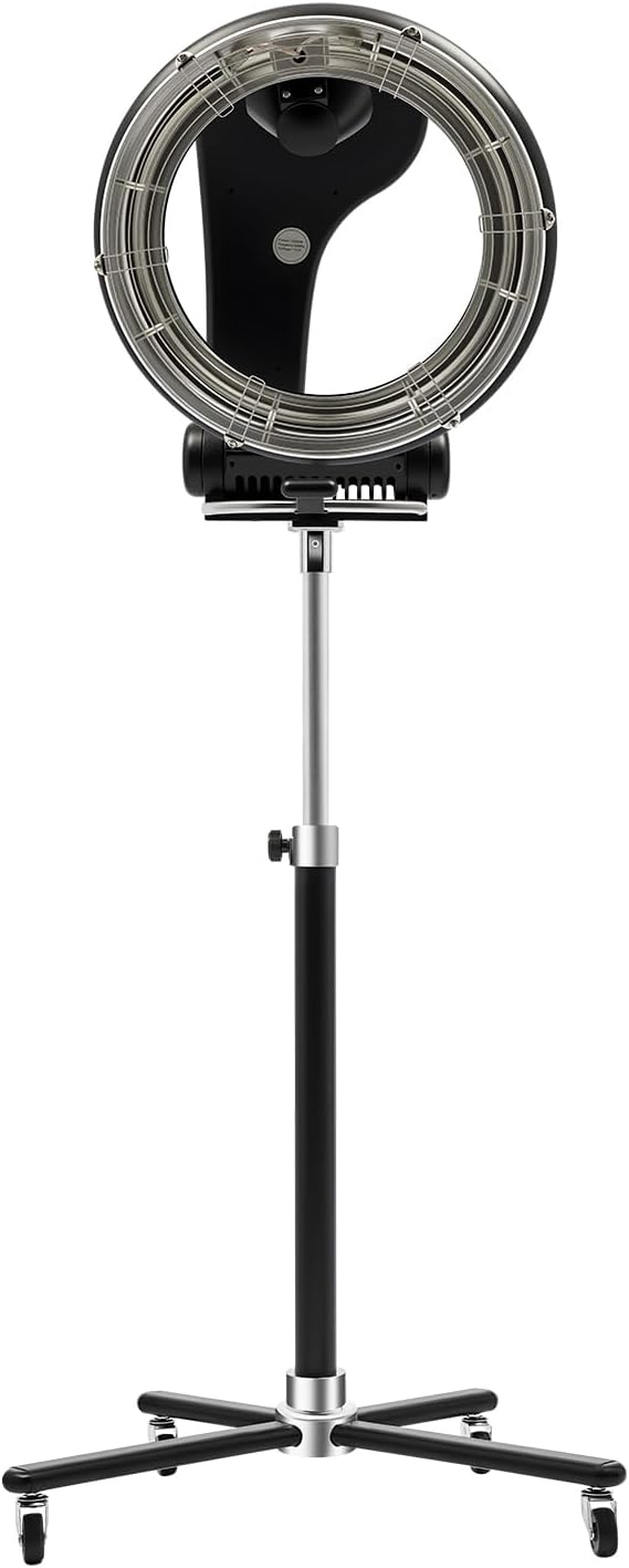 1KW Professional Hair Dryer, Salon Drying Perming Machine, 3 in 1 Orbiting Hair Steamer, Sit Under Salon Color Processor with Rolling Base