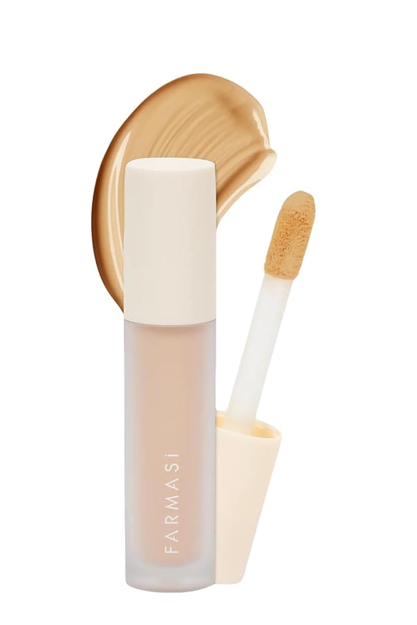 FARMASI Vfx Pro Liquid Concealer Makeup, All-in-one Full Coverage, Highly Pigmented Concealer for All Skin Type, Hide Shadows & Imperfections, Enhance Skin Fullness Foundation Concealer 0,24 Fl Oz N08