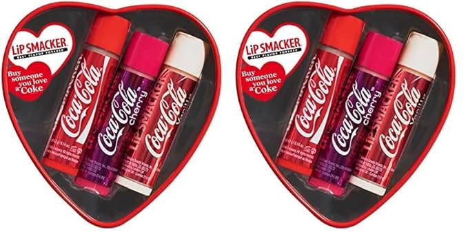Lip Smacker Valentine's Day Collection Coca-Cola Lip Balm Tin (Pack of 2)