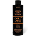 Gold Label Brazilian Keratin Hair Treatment Straightening works on All Hair Types Incl Coarse Thick Dry Frizzy Curly Bleached Dominican Brazilian Indian Strong formula Hair 240ml
