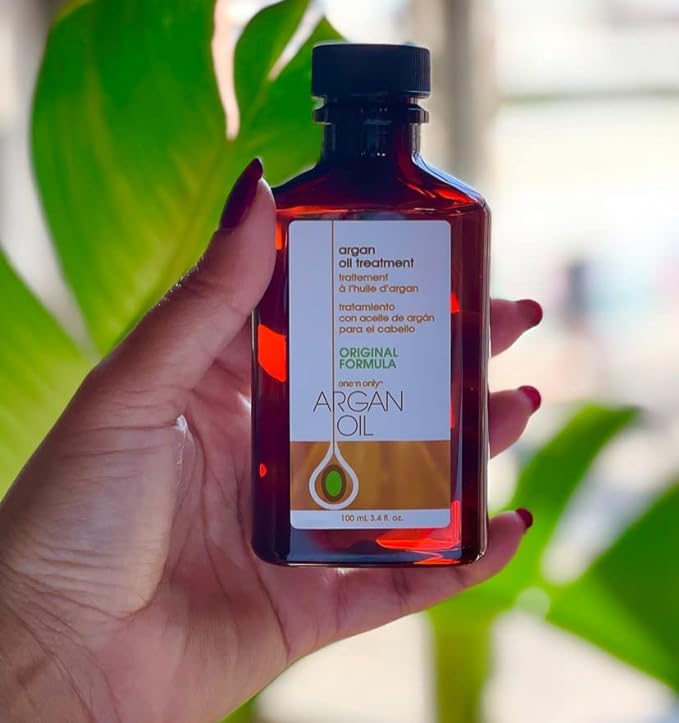 One 'n Only Argan Oil Hair Treatment - Hair Oil Smoothes and Strengthens Dry Damaged Hair, Eliminates Frizz, Creates Brilliant Shines, Non-Greasy Formula, 3.4 Fl. Oz