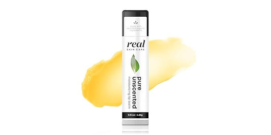 Organic Lip Balm With Coconut Oil | Handmade In the USA | Pure Unscented 4-Pack | Natural Lip Balm | Coconut Oil Lip Balm for Dry & Cracked Lips | Beeswax Lip Balm | 4 Lip Balm Pack