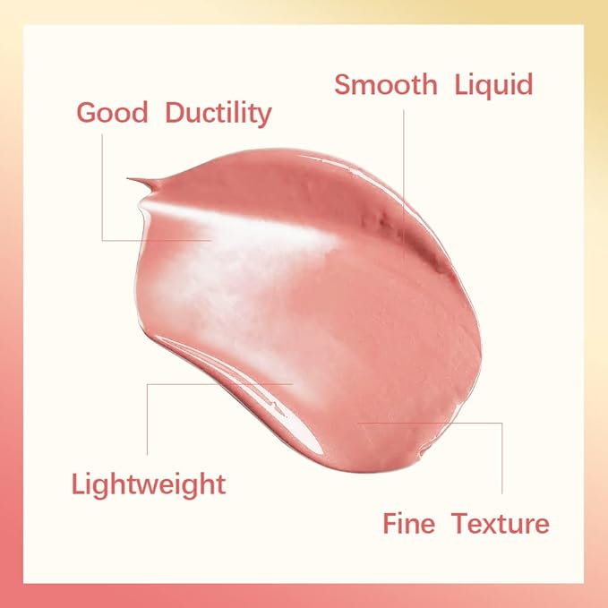 MEICOLY Pink Matte Dewy Liquid Blush,Super Natural Cream Blush Stick for Cheeks,Silky Smooth Soft Pinch Long-Lasting Waterproof and Sweat proof Blush Makeup,Cruelty-Free,02,Happy,Rose