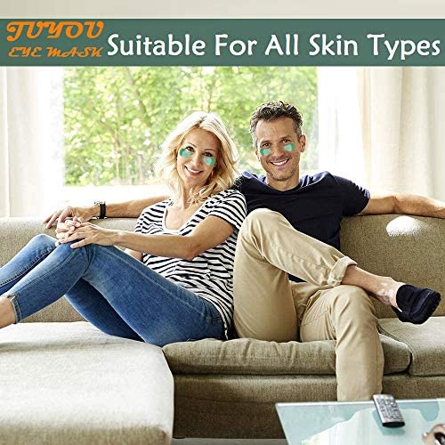 60Pcs Gel Crystal Collagen Eye Pads, Under Eye Mask for Moisturizing,Fine Lines, Dark Circles& Puffy Eyes Under Eye Patches (Green(Canned)