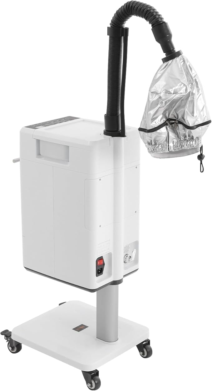Nano Hair Steamer Machine Processor, Professional Hair Dryer, 500W Professional Hair Treatment Machine for Hair Drying, Heating, Perm Styling Salon SPA (500W Style1)