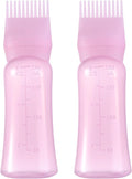 Root Comb Applicator Bottle 6 Ounce Hair Oil Applicator for Hair Dye, Hair Oiler Comb Bottle with Graduated Scale