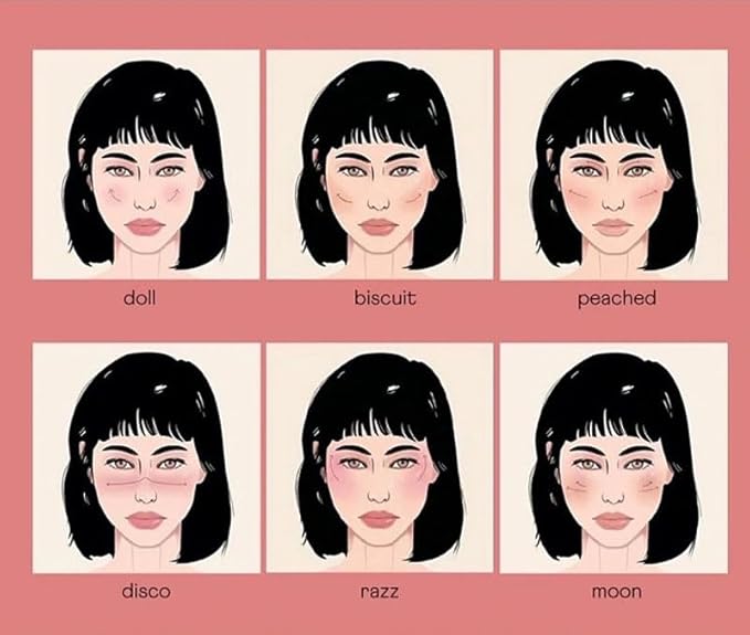 Stamp Liquid Blush Stamp Blush with Heart Shaped Applicator Natural Long Lasting Blush, Light and Airy Makeup for Women (2)