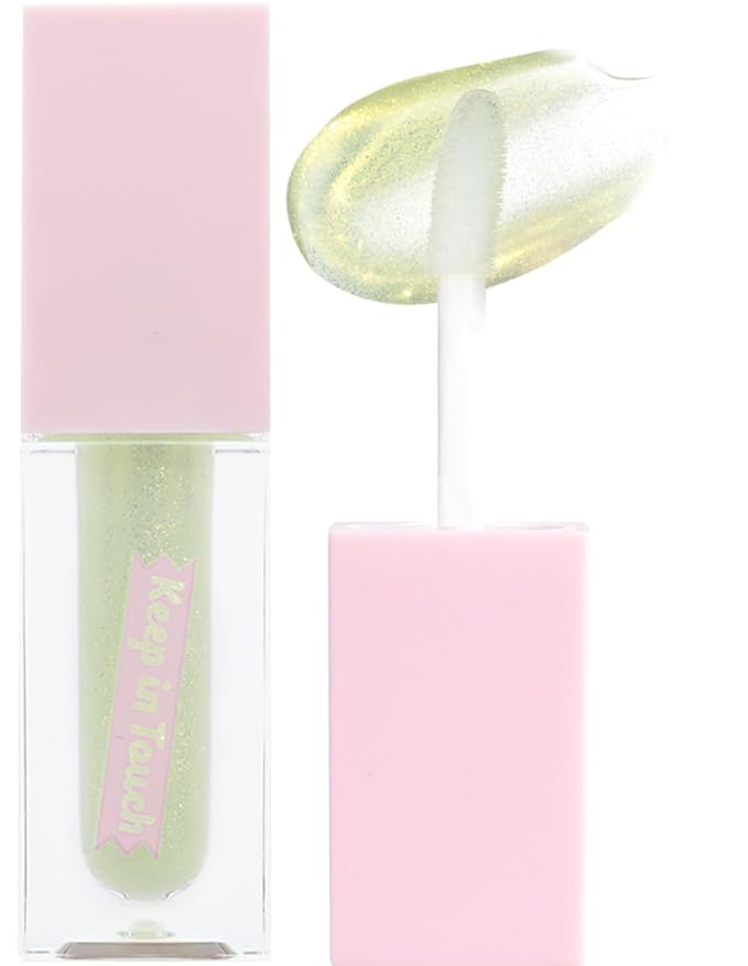 Keep In Touch Jelly Plumper Tint: Tea & Twinkle | Non-Sticky, Long-Lasting Lip Gloss | Vegan and Cruelty-Free Korean Lip Tint (Twinkle Lime)