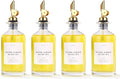 Molimoli Glass Olive Oil Cruet Set - 350ml Bottles With Weighted Pourers, Set of 4