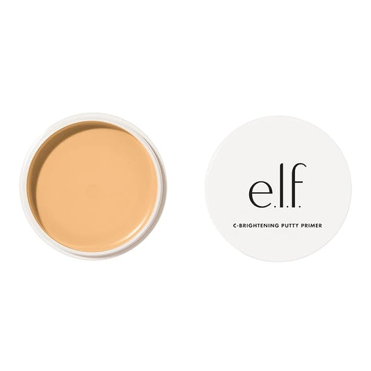 e.l.f. C-Brightening Putty Primer, Makeup Primer For Brightening & Evening Out Skin Tone, Enriched With Vitamin C, Universal Sheer (Packaging May Vary)