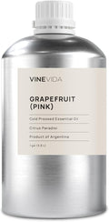 VINEVIDA Grapefruit (Pink) Essential Oil - Gallon Grapefruit (Pink) Oil Undiluted - Bulk Gallon Essential Oil for Soap Making Safe for Skin - DIY Candle Scents for Candlemaking Scents - 8 lbs
