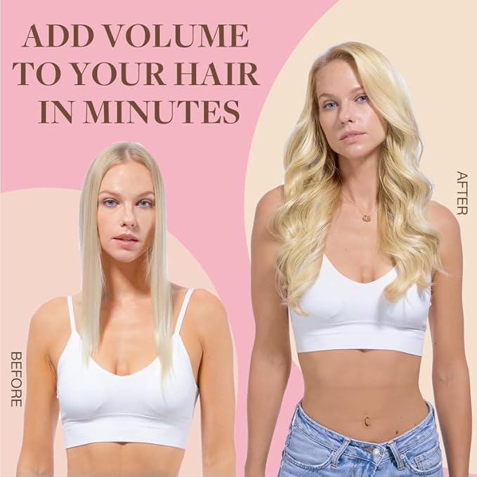 GOO GOO Clip in Hair Extensions Real Human Hair, Remy Human Hair Extensions Clip ins for Women, Natural Human Hair, 20inch 150g 9Pcs, 17/22/60 Balayage Ash to Platinum Blonde