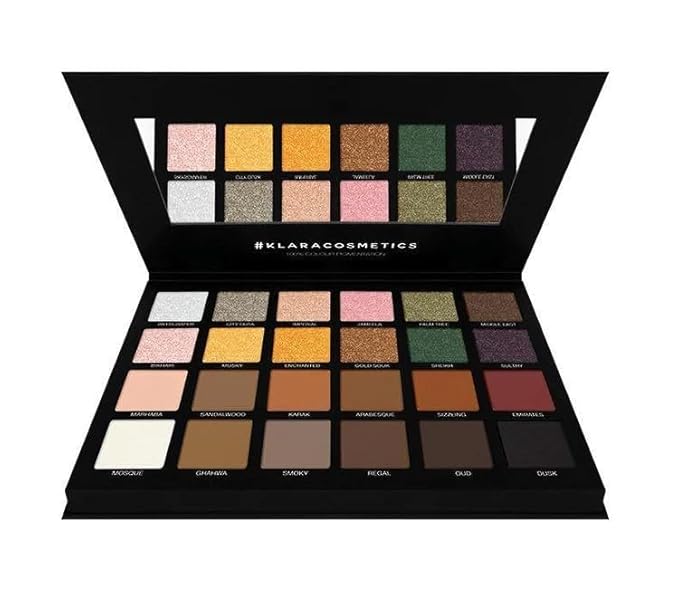 24 Eyeshadow Palette - Festive Luxury Vibrant Bold Full-Color Pigment Long Lasting Matte Shimmer Eye shadow Palette (Abu Dhabi)