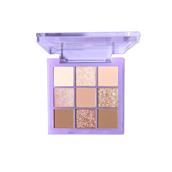 Violet Fairy 9 Color Eyeshadow Palette, Warm Neutrals (01)