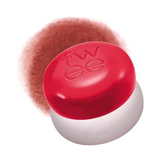 Lip&Cheek Blurry Pudding Pot | Reddish Moment - Fav | Makeup Blush, Buildable Lightweight, Multi-Use Soft Matte Finish | 5g
