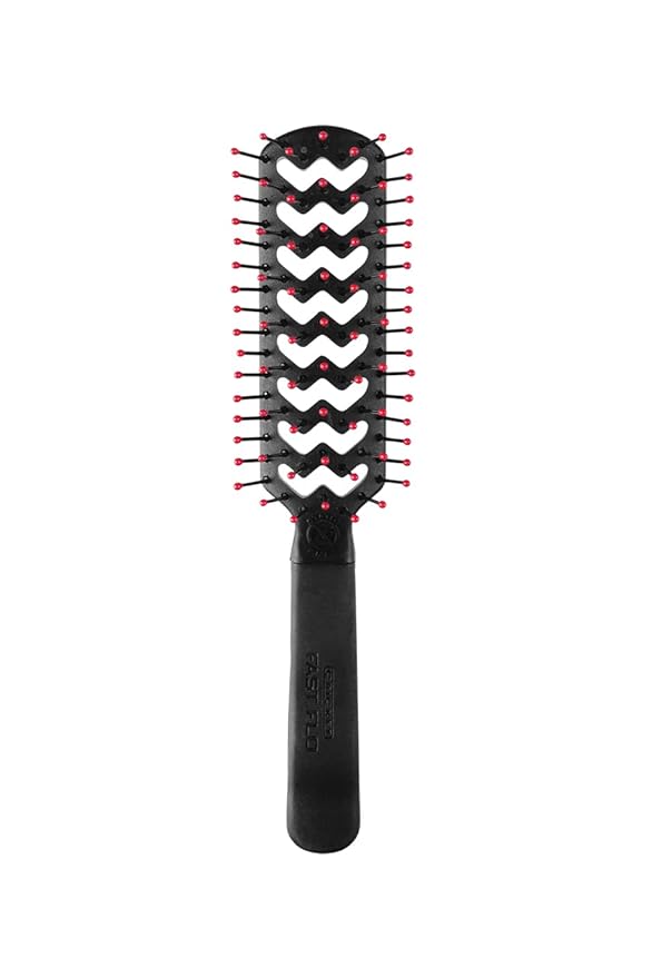Cricket Static Free Fast Flo Vent Hair Brush - Quick Blow Drying, Easy Styling, and Tangle-Free Detangling for All Hair Types, Long, Short, Thick, Thin, Curly, Straight, and Wavy