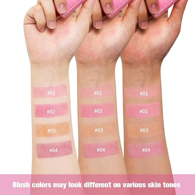 Multi-Use Cooling Water Jelly Blush/Lip Tint & Eye Shadow - Sheer Stain withBuildable Watercolor Finish - Long-Lasting Moisture - 1,000+ Swipes Per Stick - Jelly Texture for Lip & Cheek (Berry)