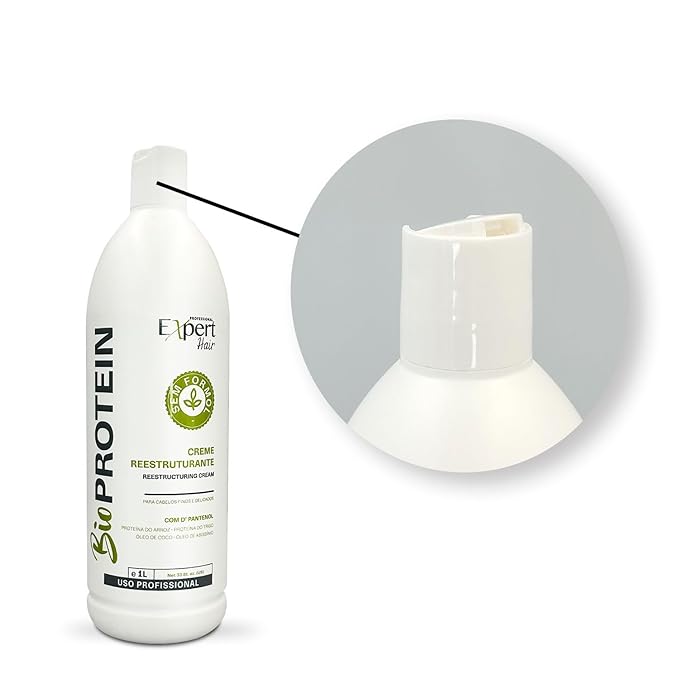Expert Hair Bio Protein Restructuring Cream and Deep Cleaning Shampoo, Brazilian Keratin Treatment Kit for All Hair Types, Formaldehyde-Free, Sulfate-Free, Vegan, Eco-Friendly, Shiny Hair