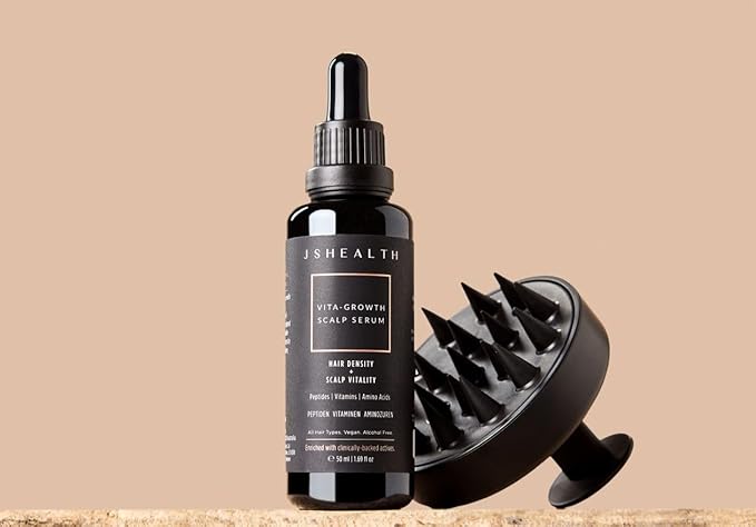 JSHealth Vitamins Vita-Growth Scalp Serum for Hair Density & Scalp Vitality - Hair Serum for Women with Peptides, Vitamins & Amino Acids